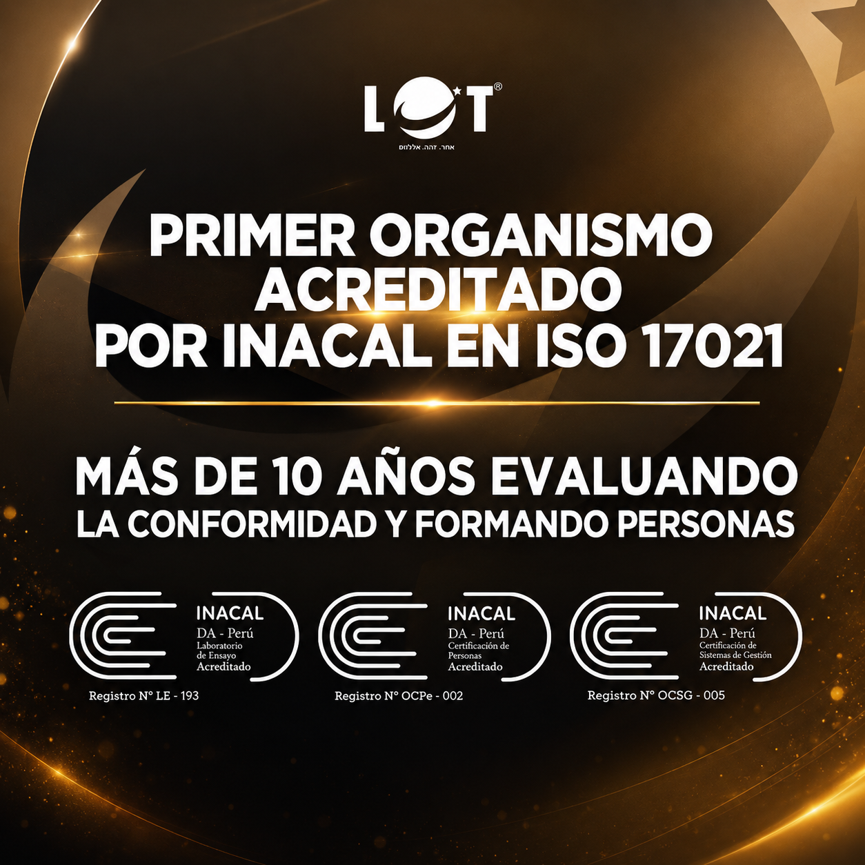 Primer organismo acreditado por INACAL en ISO 17021